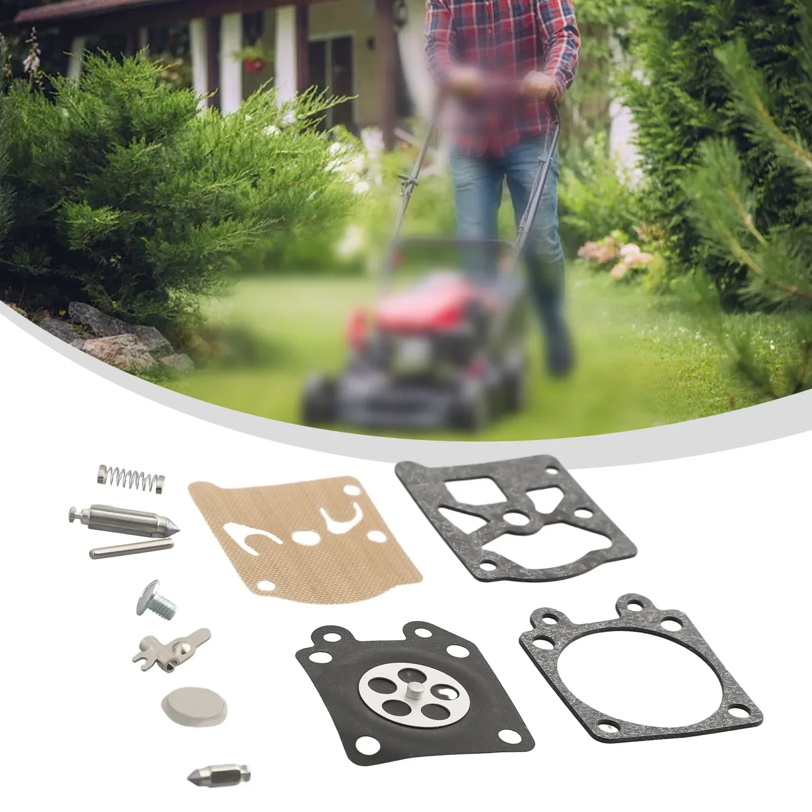 طقم تصليح إبرة حشية الحجاب الحاجز المكربن مع 024 026 MS240 MS260 لمناشير Walbro K11-WAT - يضمن متفوقًا #2