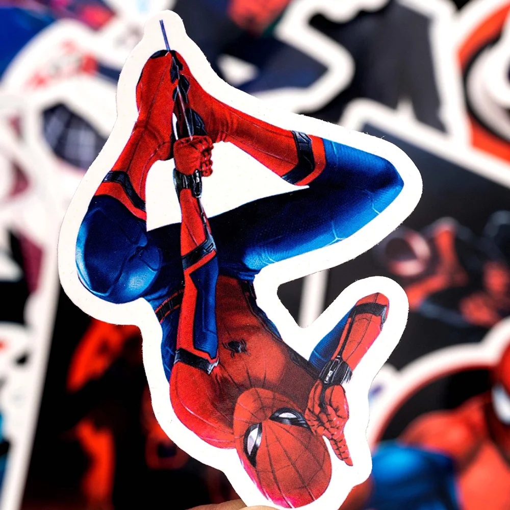 10/30/52PCS Disney Cartoon Marvel Spiderman Stickers DIY Guitar Laptop Luggage Skateboard Graffiti Decals Fun for Kid Toys