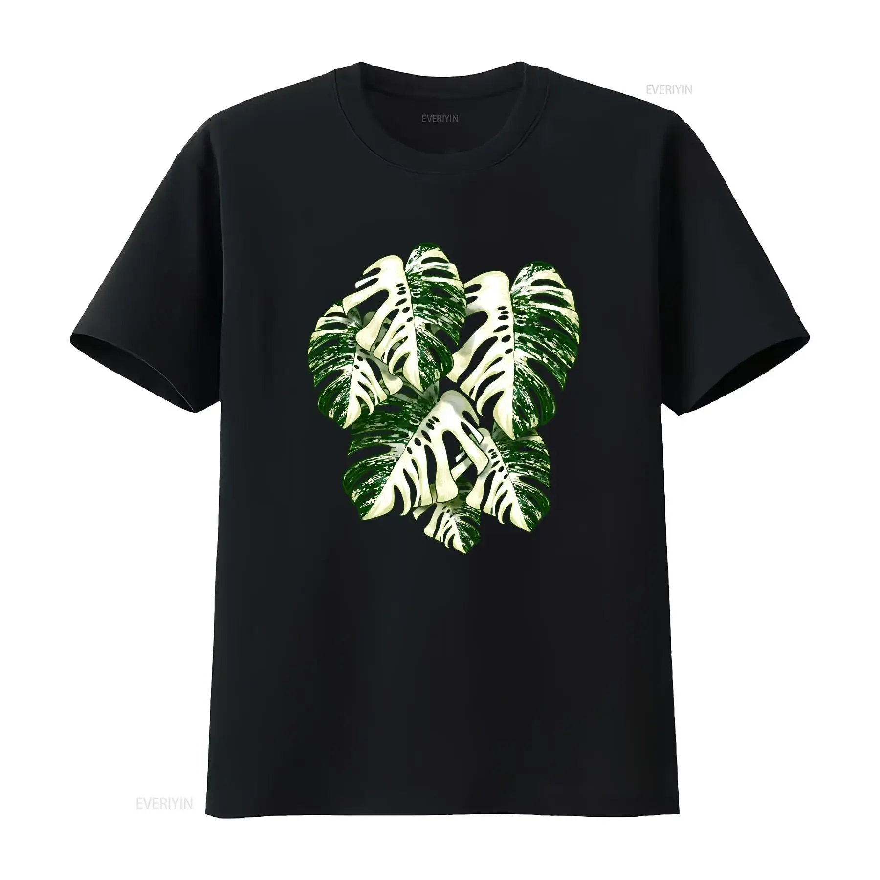 Variegated Monstera T Shirt Plant lover Houseplant Leaf SweaT vintage Washed Unisex Versatile Comfortable Stylish Casual