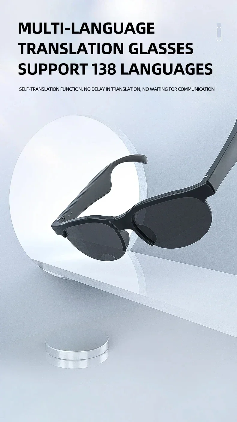 Lenovo 8K 2400MP Smart AI-Brille Video Foto Bluetooth Konversation Übersetzung Aufnahme Musikwiedergabe Smarte Sonnenbrille – Detail 1