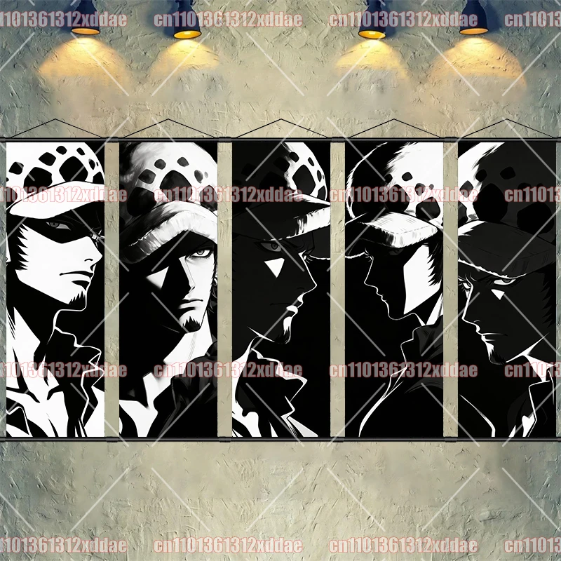 

Zoro Ace Luffy Trafalgar D. Water Law One Piece HD Scroll Painting Room Decoration Anime Poster Graduation Gift Fan Collection
