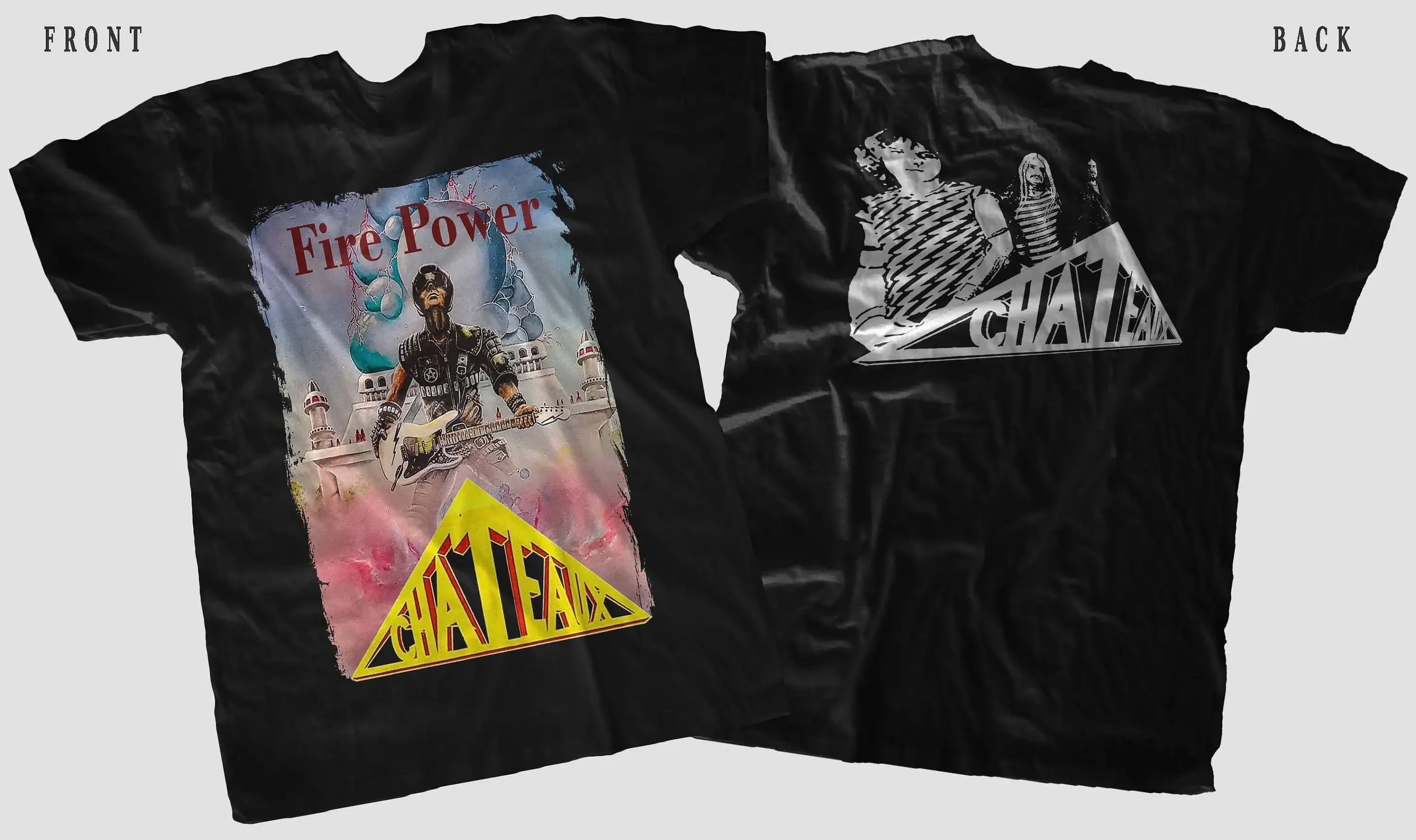 New Dtg Printed T Shirt Chateaux Firepower Size S M L Xl 2 3 4 5 6 7Xl