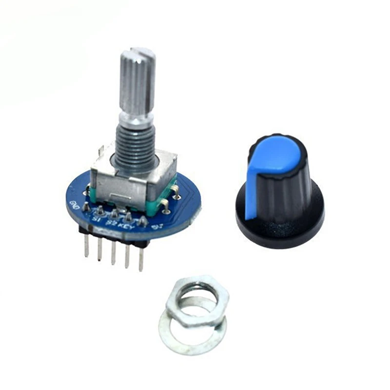 1PC New Round Audio Rotating Potentiometer Knob Cap Rotary Encoder Module For Arduino Brick Sensor Development