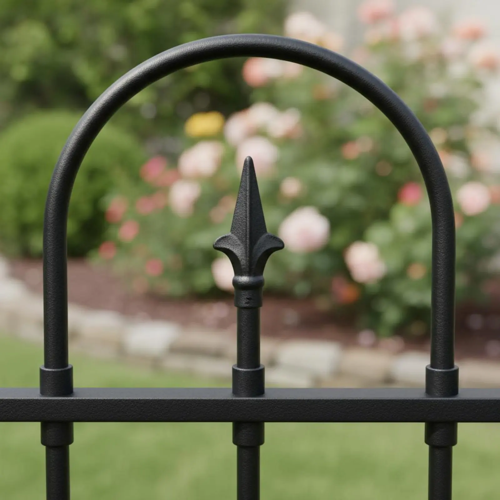 Climbing Plant Trellis Easy to Install Ornamental Yard Fence Iron Fence Panel Heavy Duty Vintage Border Panel Rustic Design