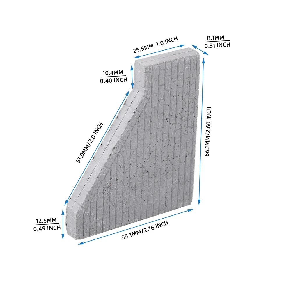 1 ชุด N Scale Miniature รถไฟอุโมงค์ 1:150 อุโมงค์พอร์ทัลอุโมงค์ Portale สําหรับรถไฟรถไฟ/Sandtable ภูมิทัศน์/Diorama