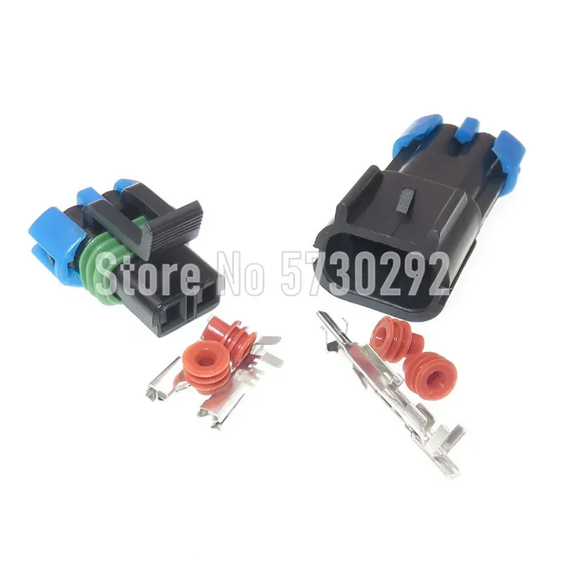 2P 15300027 15300002 Weather Pack Waterproof Automotive Fan Connector Car Wiring Harness Plug