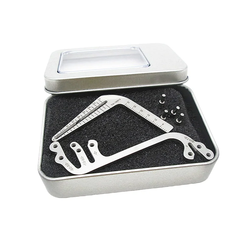Dental Implant Guide Set Autoclavable Planting Locator Guide Drilling Positioning Ruler Angle Ruler Dental Implant Tools