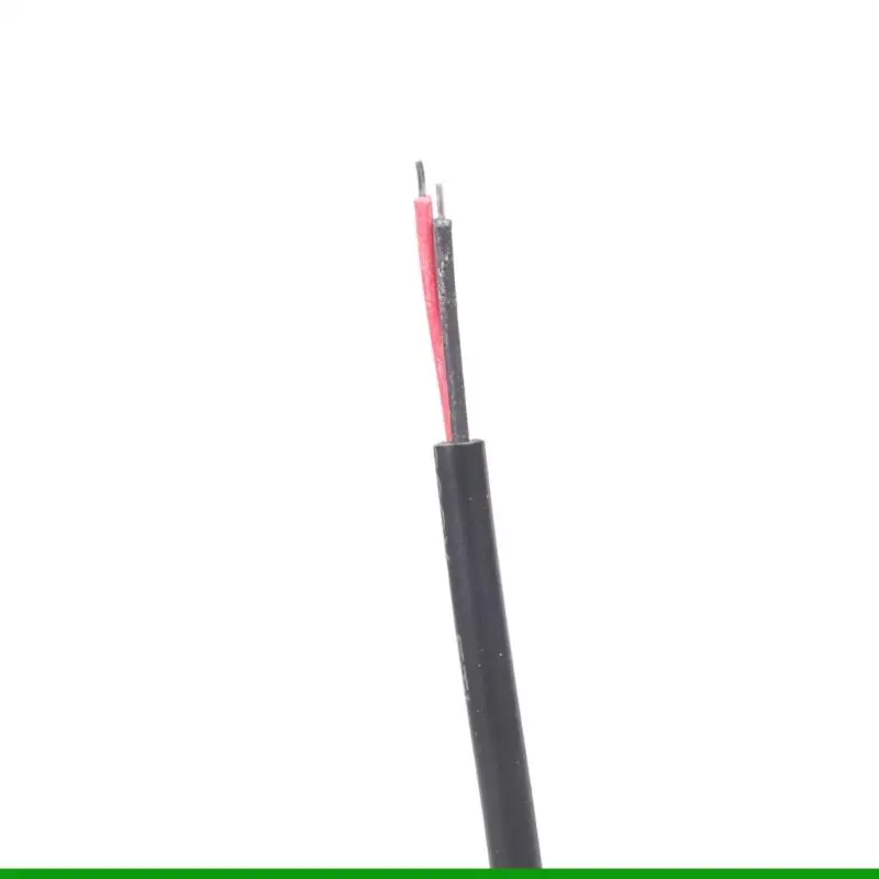 U55C Pack of 3 20cm Flexible Power Cables 5.5x2.5mm Male to 2 Wire Featuring Polarity Indication Power Pigtails Cable