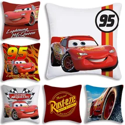 C-Auto Blitz mcqueen Kissen bezüge Cartoon Sofa dekorative nach Hause doppelseitigen Druck kurze Plüsch niedlichen Kissen bezug