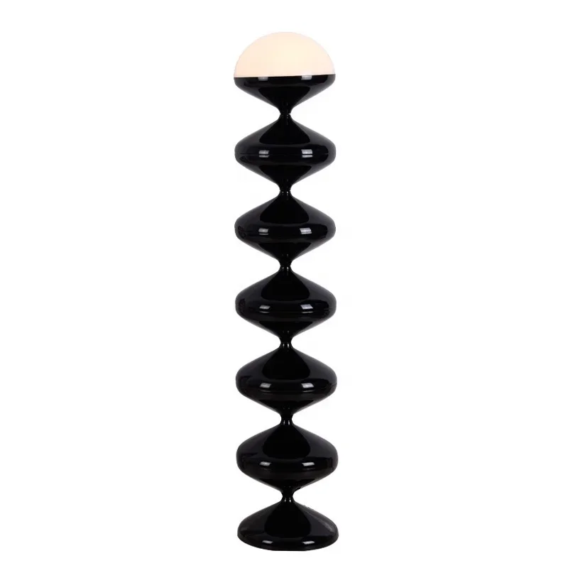 

Modern simple flat spherical painting LED living room floor lamp