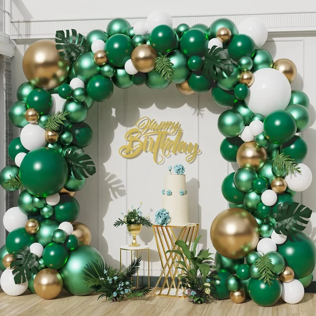 Groene Ballon Garland Arch Kit Bruiloft Ballon Decoraties Verjaardag Party Decor Kids Jungle Safari Party Ballon Baby Sho