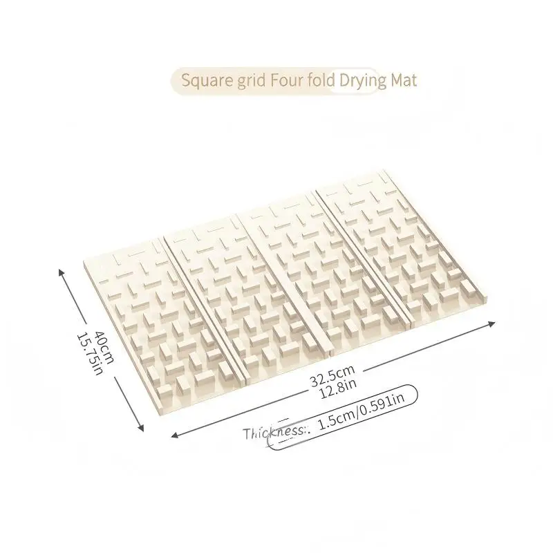 Cross‑border kitchen supplies multi‑functional silicone drying mat, dish draining mat, tableware slope diversion drainage board