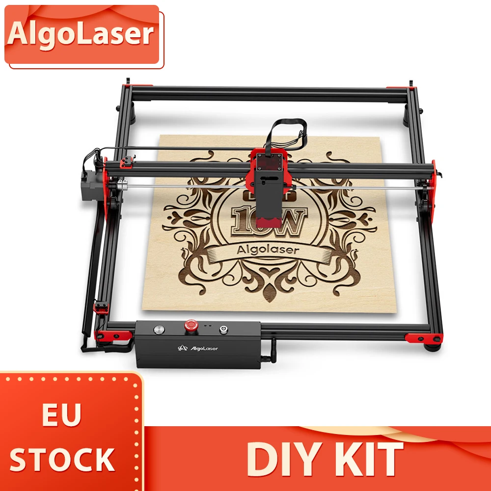 AlgoLaser DIY KIT 10W Laser Engraver,12000mm/min Engraving Speed, 2.4G WiFi and USB-C Connect, Mobile App Supported, 400*400mm