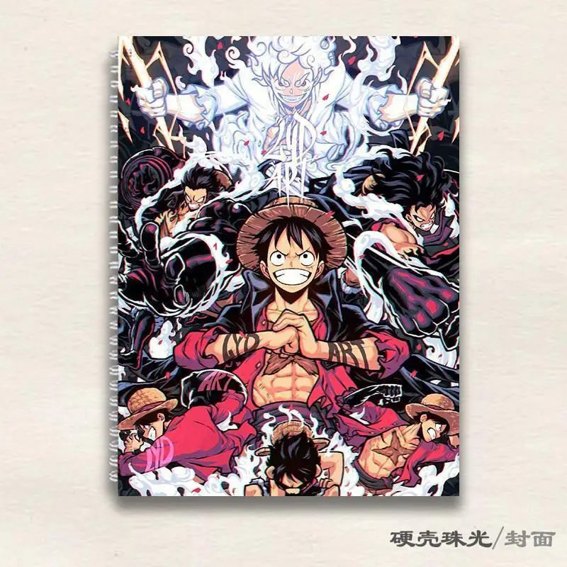 

Cartoon Sketchbook One Piece Luffy Zoro Nami Creative Animation Peripheral Student Thickened Sketch Markbook B5/A4/8K Drawing