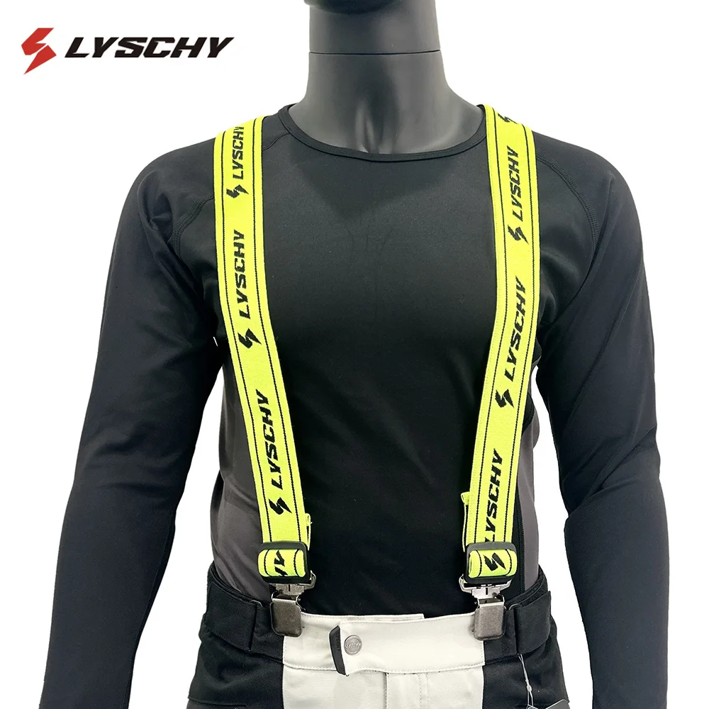 

Men's Heavy Duty Motorcycle Pants Suspenders 4cm Wide Y Back Adjustable Elastic Trouser Braces Motorbike Motocross Straps Newest