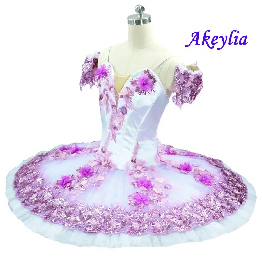 Nutcracker Professional Ballet Tutu Fairy Doll Pink dress women Ballet Tutu skirt purple Sleeping Beauty Stage Costume For Girls