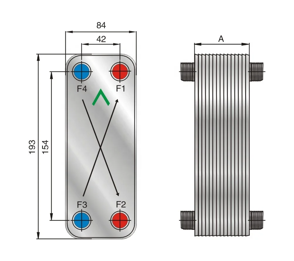 

FHC014 Теплообменник с медной паяной пластиной заменяет CB14 для HVAC и R, промышленного охлаждения, обогрева, масляного охлаждения