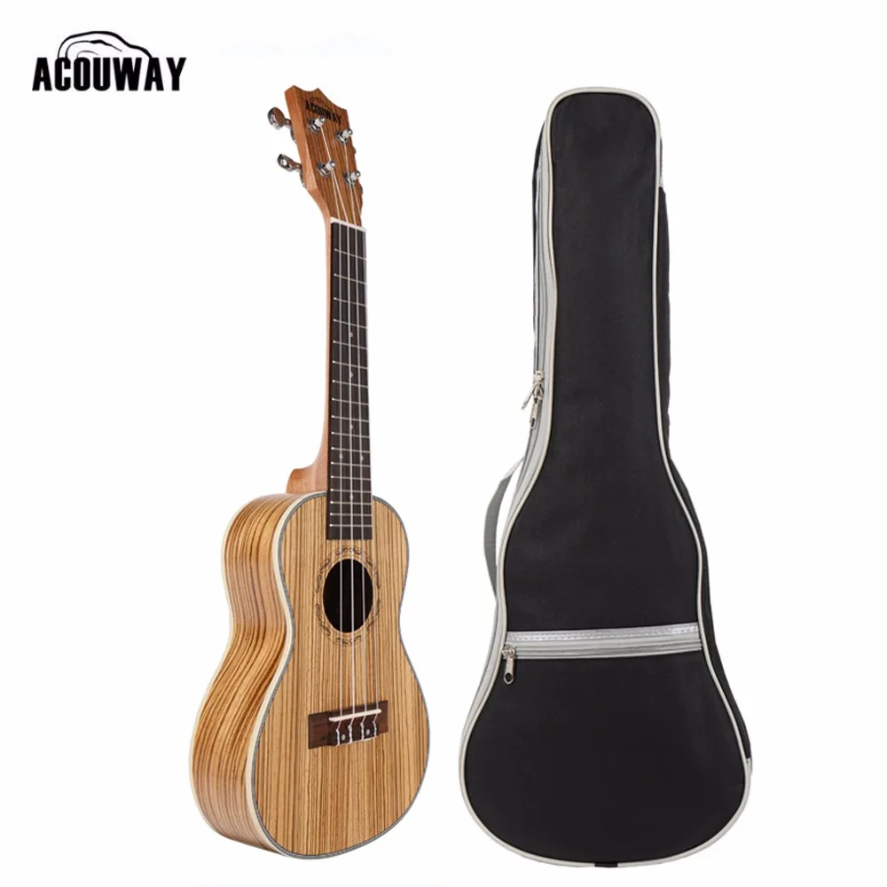 

Acouway Ukulele Soprano Concert Ukulele 21 23 inch Zebra uku Ukelele with ABS binding Hawaii guitar Stringed Musical Instrument