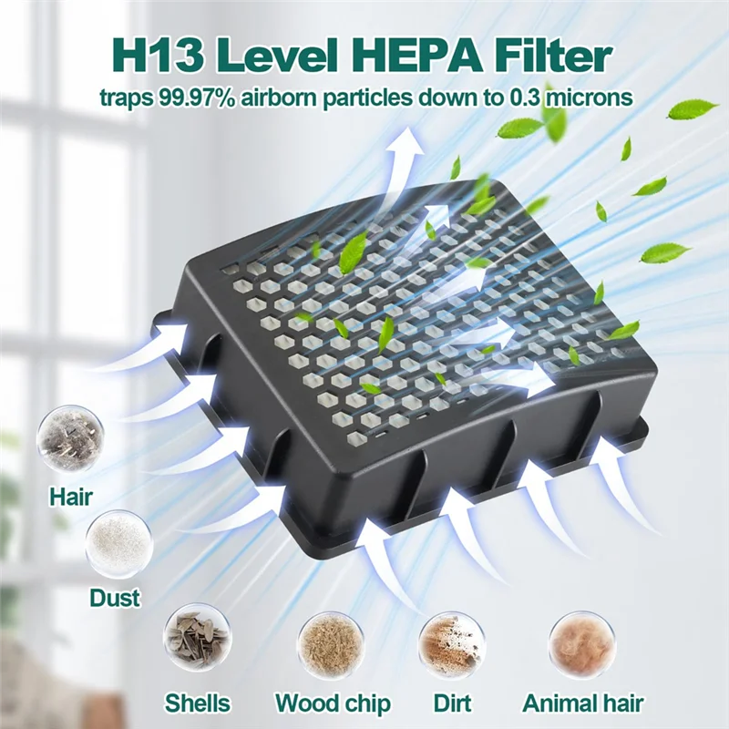 

3Pcs K3010 HEPA Filter For Kenmore BU4022 BU4050 BU4020 BU4018 BU3040 DU2012 DU2015 DU5080 DU5092 DU2001 Washable Filter Parts