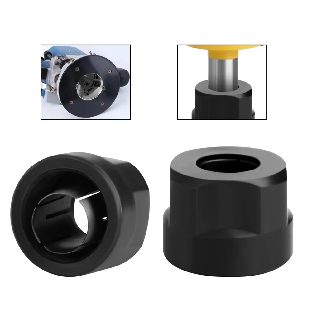 Collet Chuck Nut High Strength Metal Power Tools Accessories Black Conversion Electric Router Engraving Machine