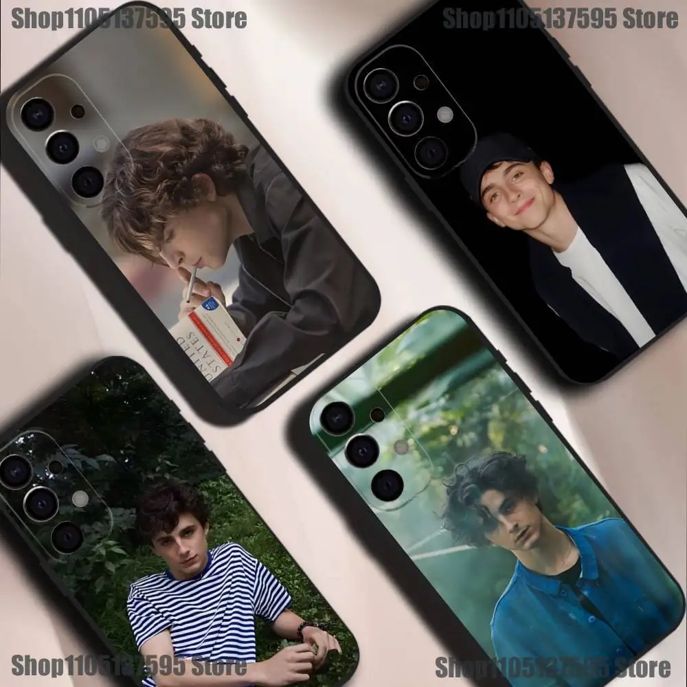 

Actor Timothee Chalamet Phone Case For Samsung S25,S24,S21,S22,S23,S30,Ultra,S20,Plus,Fe,Lite,5G Black Cover