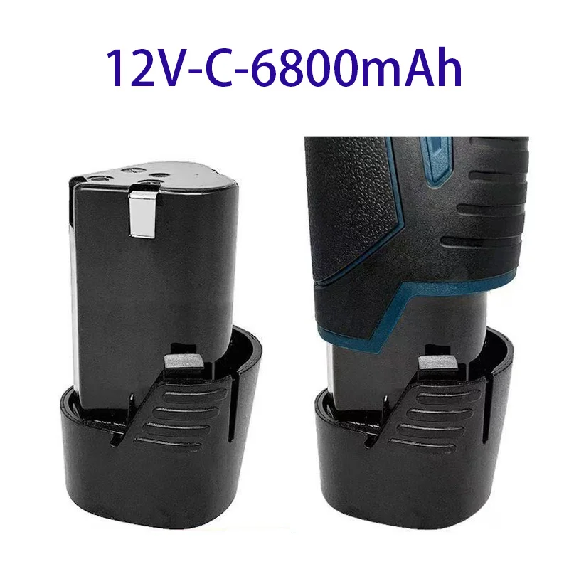 100% New High Capacity 12V C 6800mAh Universal Rechargeable for Power Tools Electric Screwdriver Electric Drill Li-ion Battery