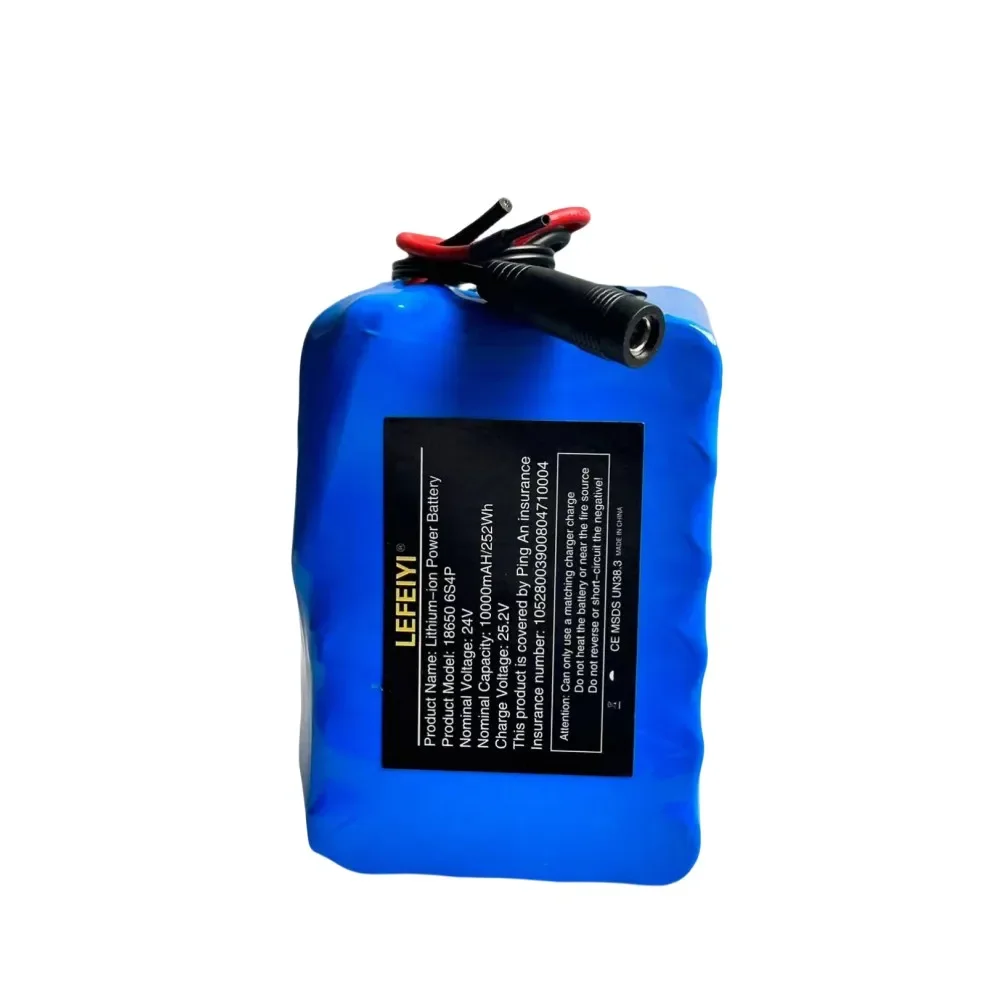 24V 6S4P 10ah High Power Battery, 500W High Power Battery, BMS 25.2V