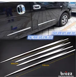 Chrome body side moldings side door decoration  Fit For Nissan NV200