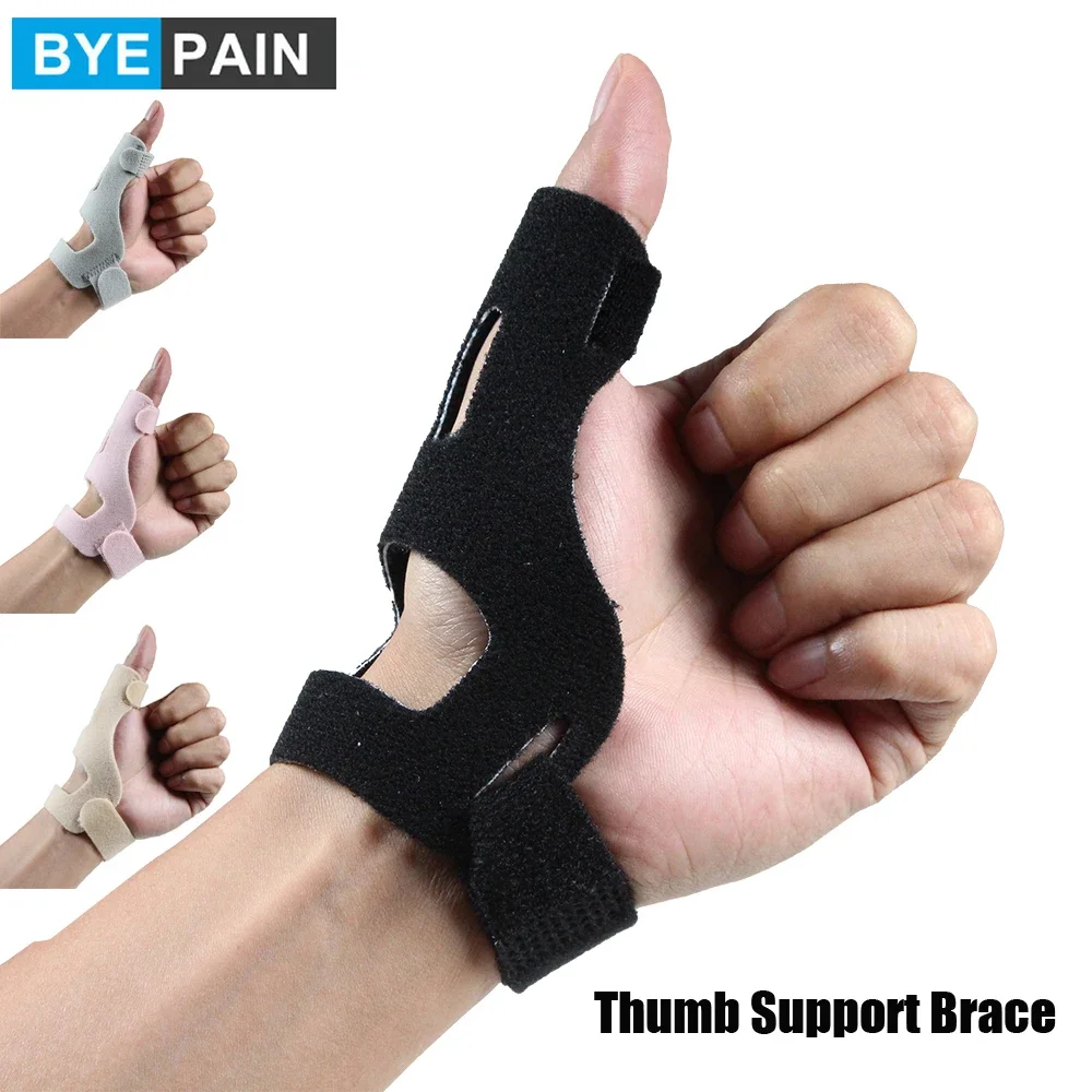 BYEPAIN 1Pcs Thumb Support Brace, Trigger Thumb Spica Support Brace Stabilizer for Pain, Sprains, Arthritis, Tendonitis