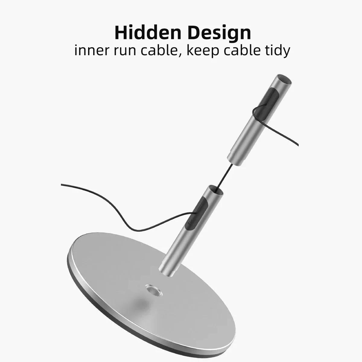 Yinzam Universal Projector Floor Stand with 1/4 Inch Gimbal 5 KGS Loading Ability Aluminium Alloy 360 Rotate Projector Bracket