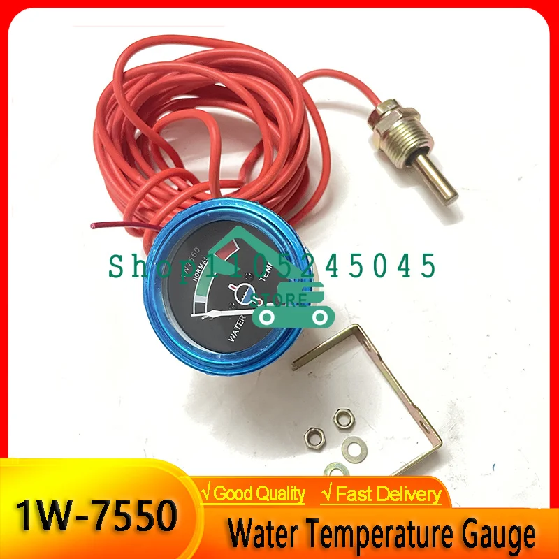Water Temperature Gauge Indicator 1W7550 1W-7550 For Excavator Wheel Loader Tractor Bulldozer Spare Parts