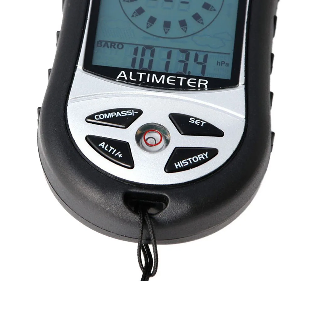 8 in 1 Handheld Electronic Compass Altimeter Multifunction Digital Barometer Thermometer Compass Outdoor Meter Device