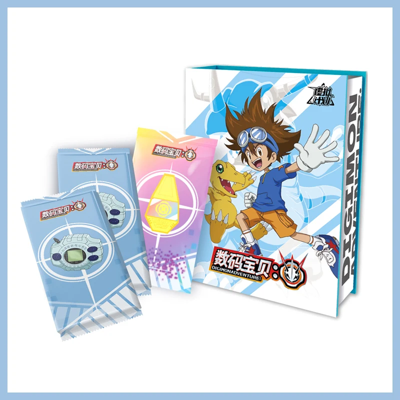 

New Digimon Adventure Anime Collection Cards Luxurious Cute Badge Protagonist Chip XP Card Hobbies Family Children Gift Toys