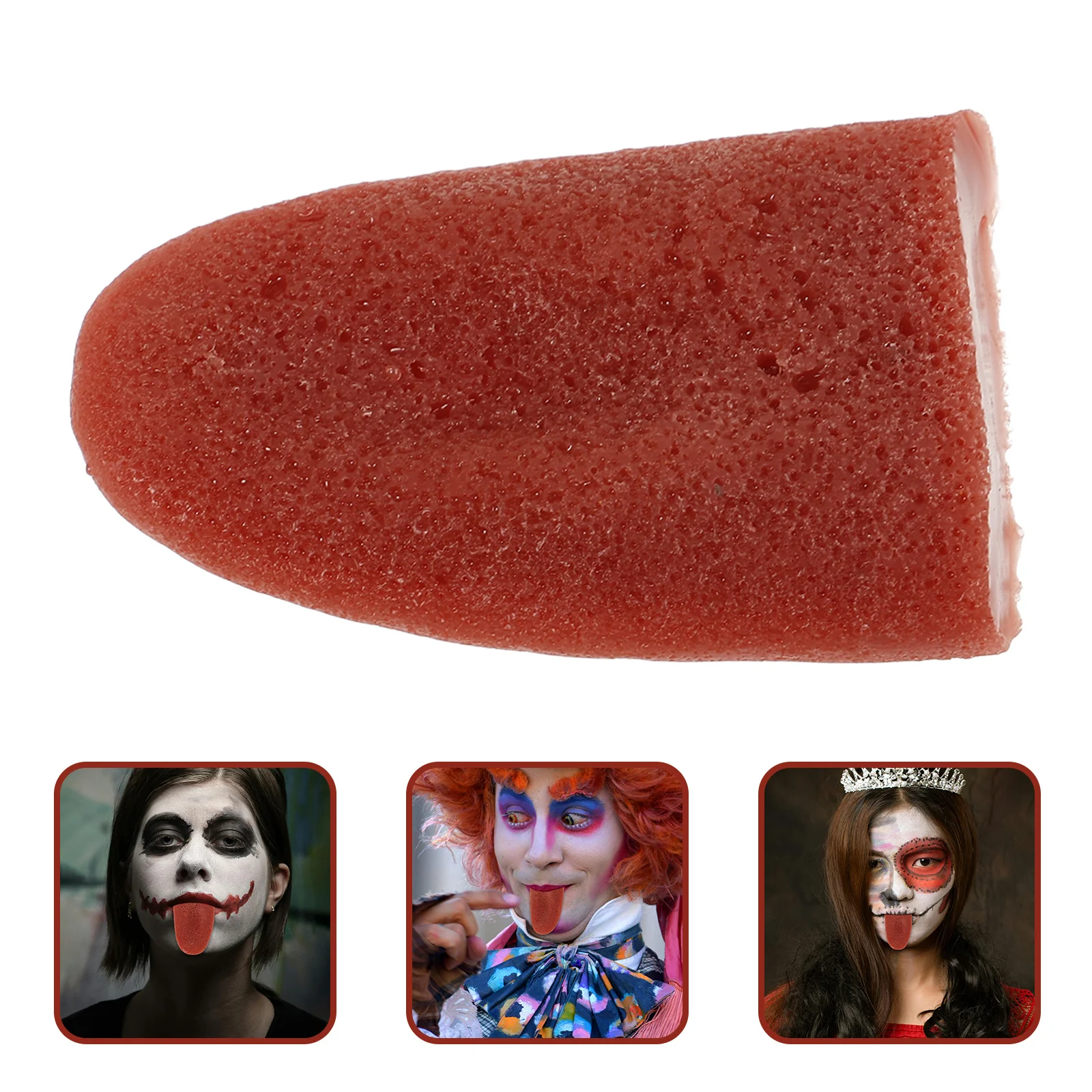 

4Pcs Stretchable Fake Tongue Simulation Prank Prop Halloween Festival Horror Party Supplies Fake Tongue Tricky Props