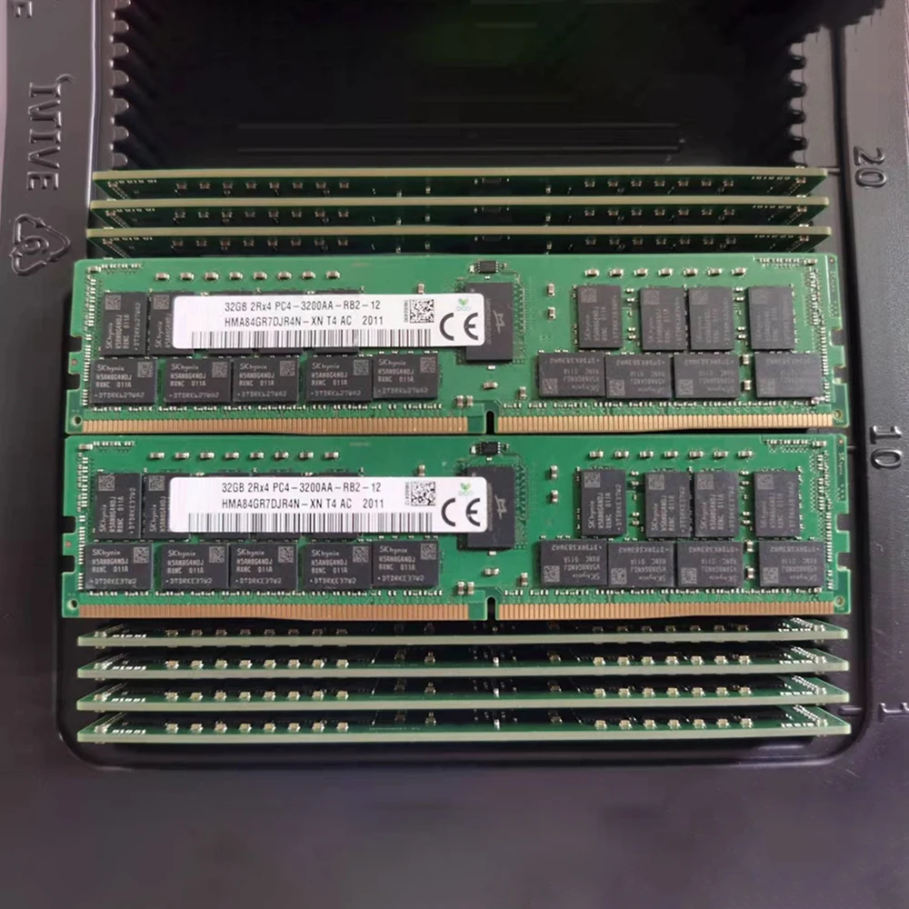 1 قطعة HMA84GR7DJR4N-XN 32G 2RX4 PC4-3200AA ECC REG لخادم SKhynix RAM