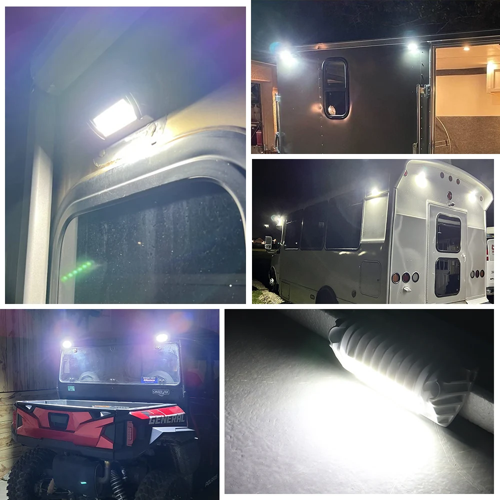 12V 24V Led Caravan Light Awning Porch Lighting Ceiling Exterior Scene Work Driving Lamp for Rv Trailers Campers Motorhome