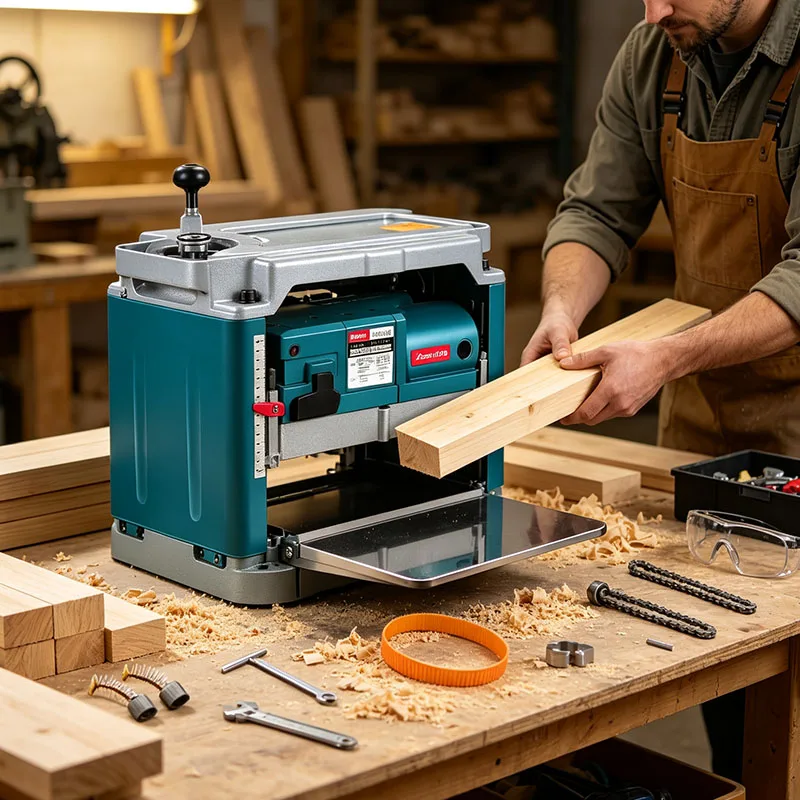 Multi-function Woodworking Planing Machine Small Press Planer Machine High-power Single-sided Planer