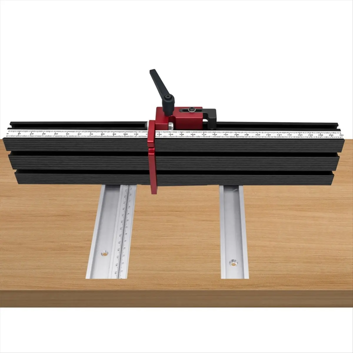 FOR HOME T-Shaped Inclined Track Fence DIY T-Shaped Groove Band Saw Fixture Inclined Track Sliding Supports Miter Gauge 300mm