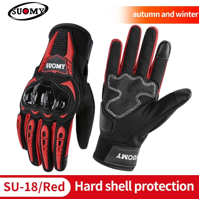 Winter Warm Motorcycle Gloves Spring Autumn Windproof Motorbike Gloves Men Women Motocross Racing Biker Gloves Touch Function