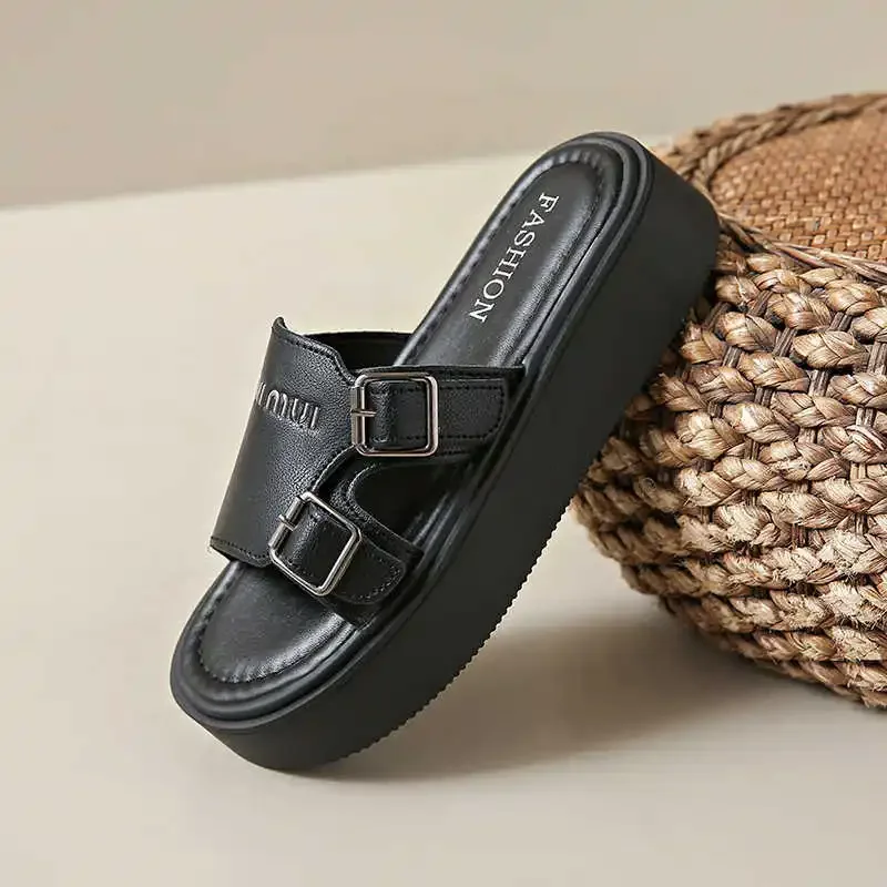 

Open From The Back Autumn-spring Women's Street Slippers Women's Sandals 43 Shoes Flats Woman Sneakers Sports