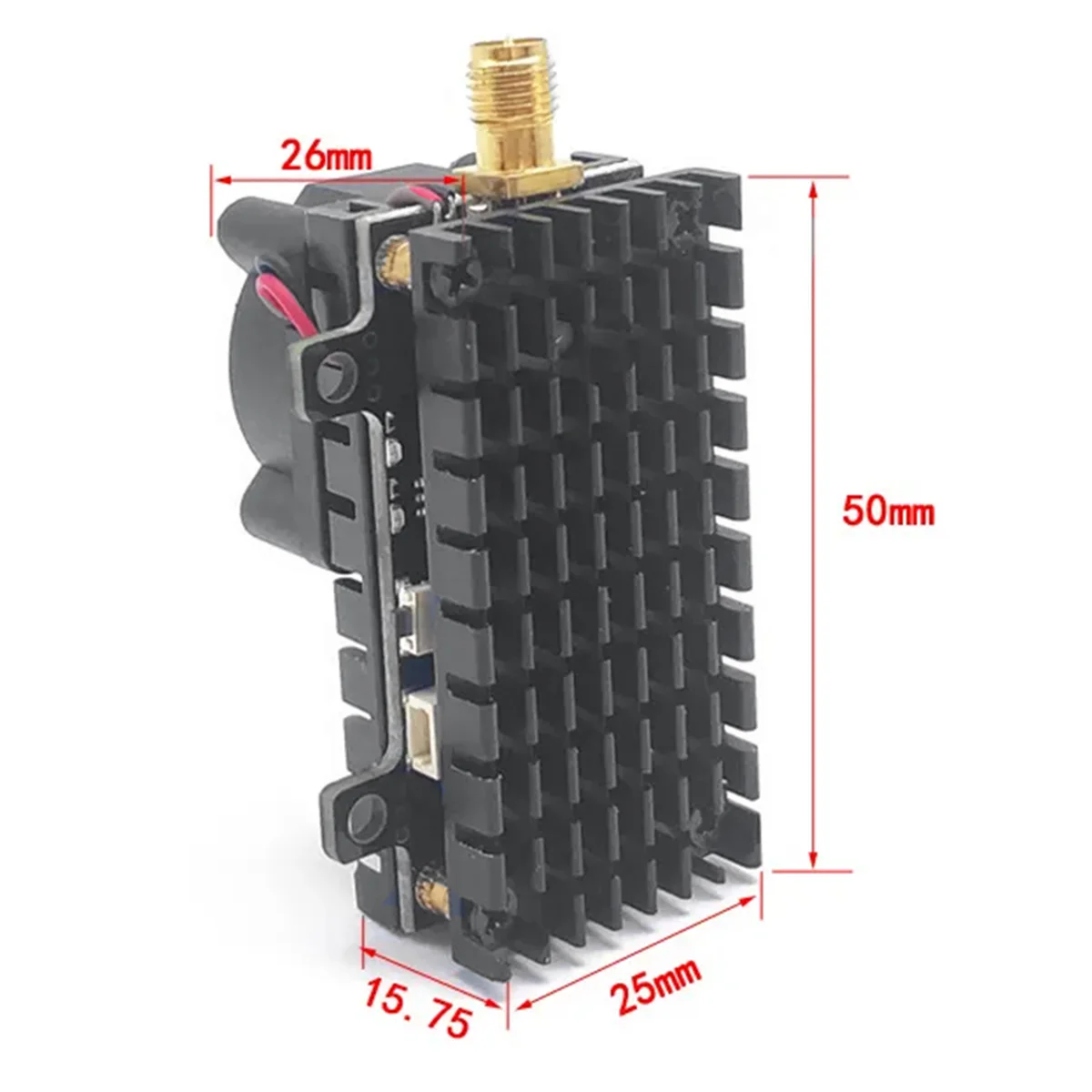 กว่า20กม. ในช่วง5.8GHz 2W FPV เครื่องส่งสัญญาณไร้สาย2000mW ผู้ส่งวิดีโอ48CH AV Audio สำหรับ RC สำหรับแข่ง FPV Drone