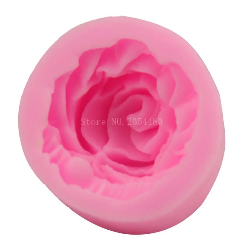 Bloom Rose Silicone Cake Mold 3D Flower Fondant Mold Cupcake Jelly Candy Chocolate Decoration Baking Tool Moulds molds silicone