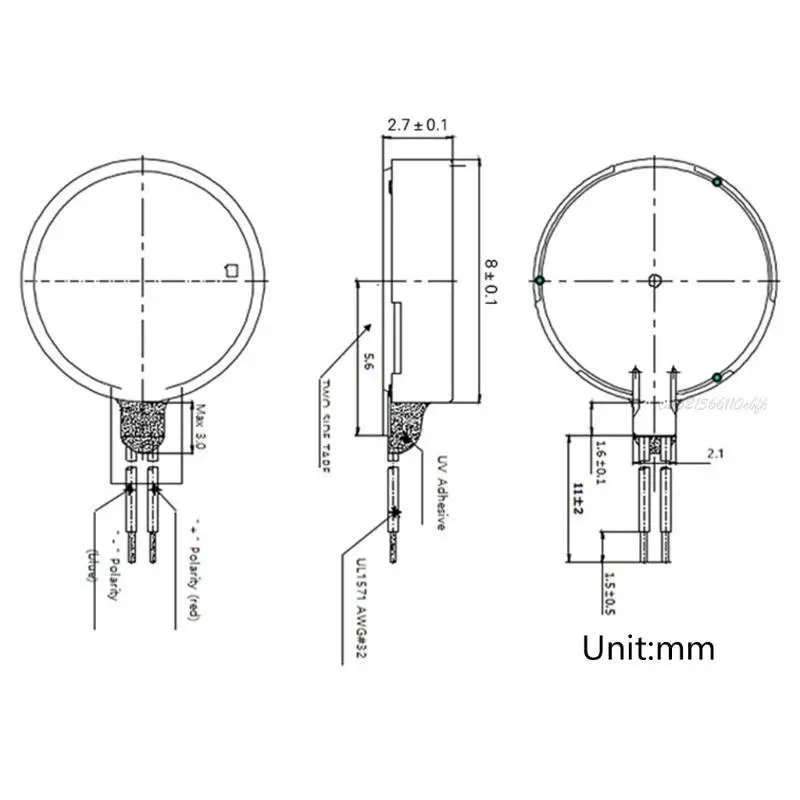 27RB MINI VIBRASE MOTOR DENGAN KAWASAN TEPAT MOTOR TYPE FLAT UNTUK Ponsel Mini Fan Electronics Appliances