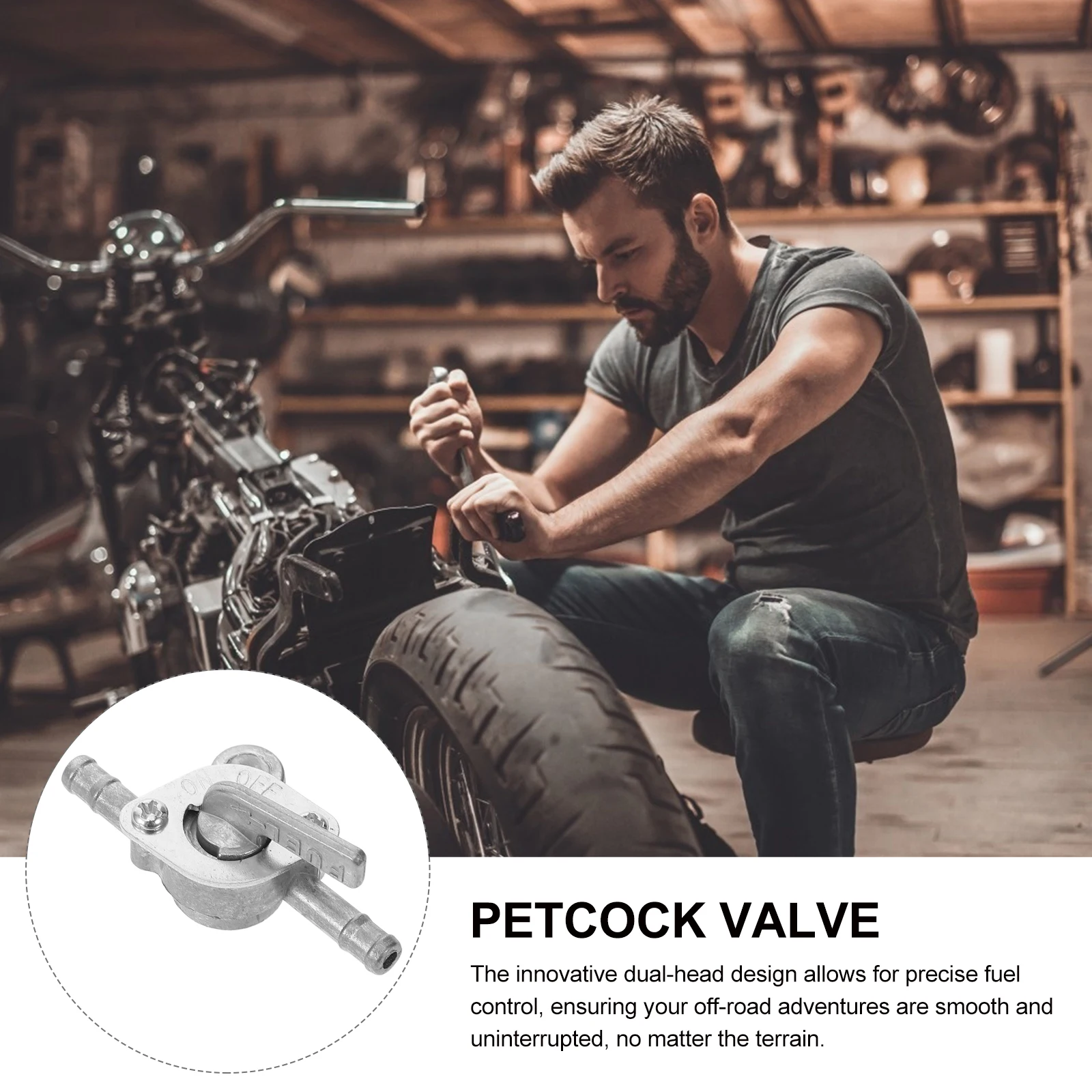 

5pcs Fuel Tank Switch Petcock Valve for Motorcycle SUV Zinc Dirt Bike ATV Universal Shutoff Tap Gas Management Solution