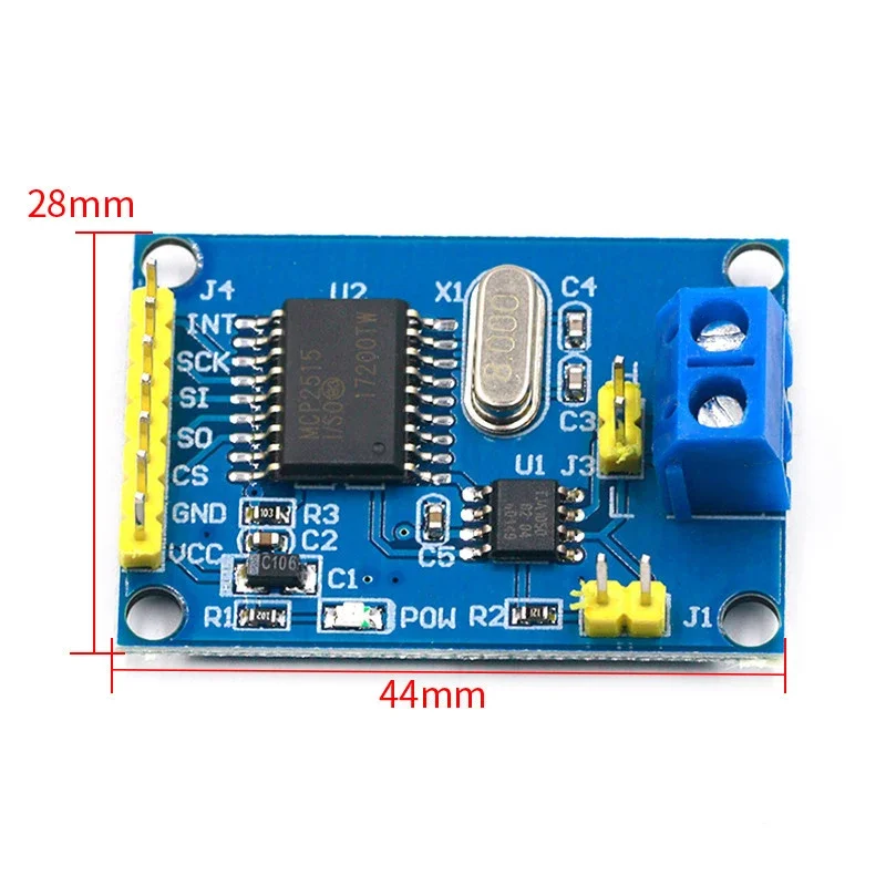 1PCS MCP2515 CAN Bus Module TJA1050 receiver SPI For 51 MCU ARM controller