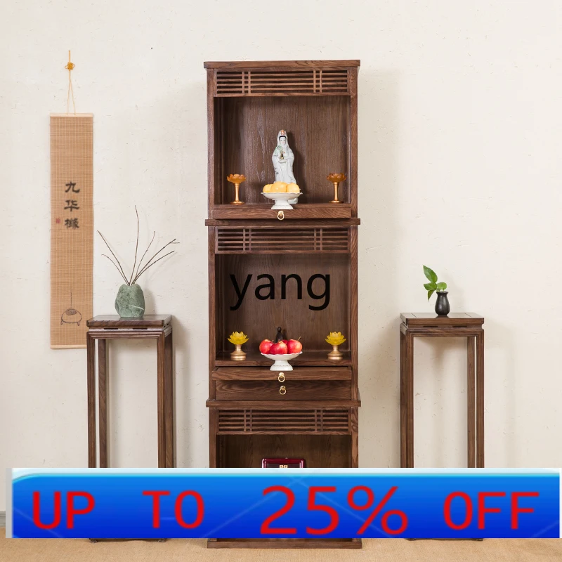 

l мм новый китайский трехслойный шкаф для алтаря из цельного дерева, стол из черного ореха, современный шкаф для оренца