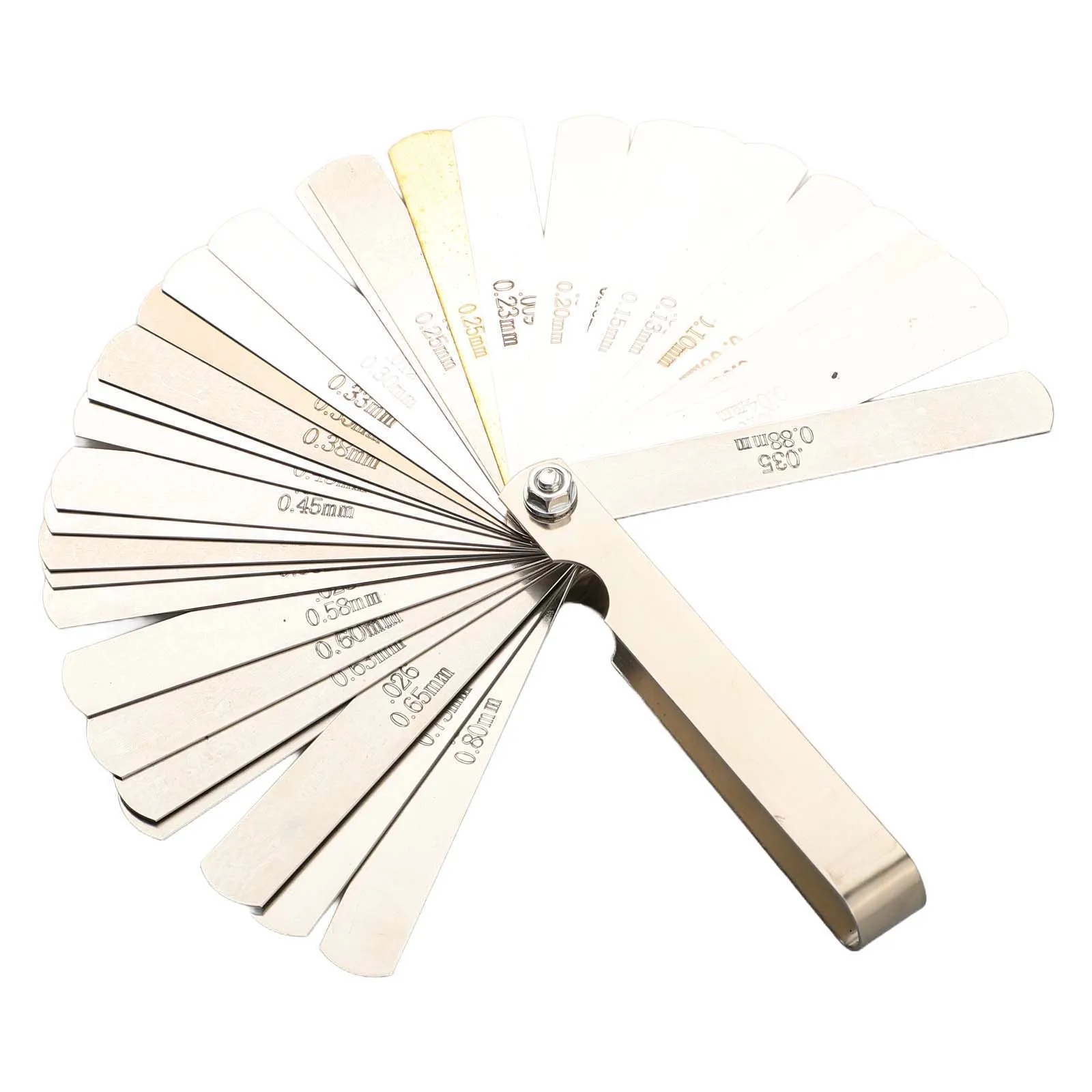

32-in-1 Feeler Gauges 32 Blades Stainless Steel Metric 0.02-1.00mm Gap Filler Tune Up For Engineers Mechanics Measuring Tools