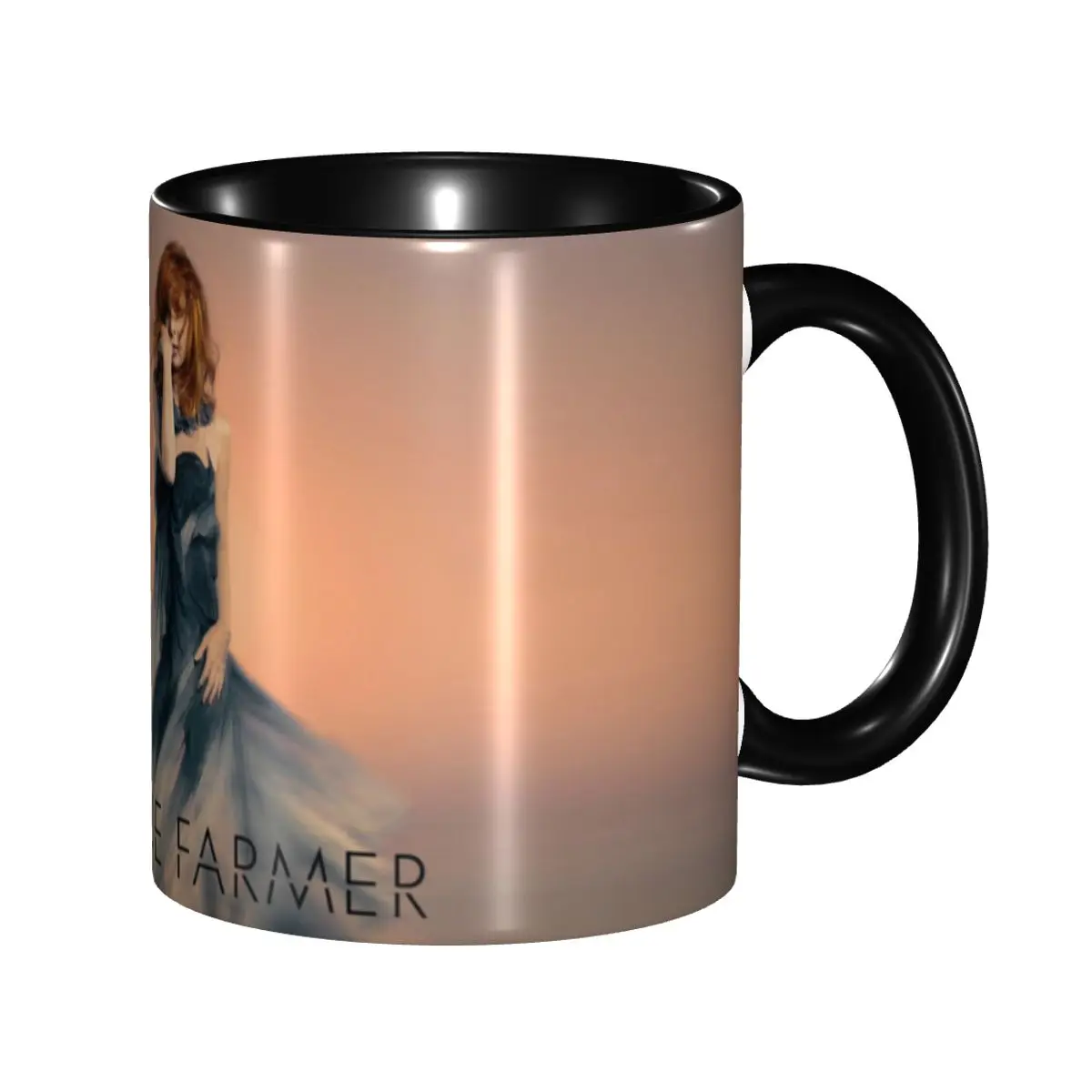 

DIY Sexy Mylene Farmer French Singer Songwriter And Actor Ceramic Mug Personalized Coffee Cups Creative Present