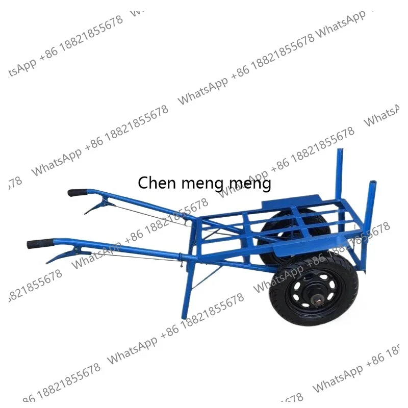 

Thickened wheelbarrow with brake single wheel cart agricultural flatbed