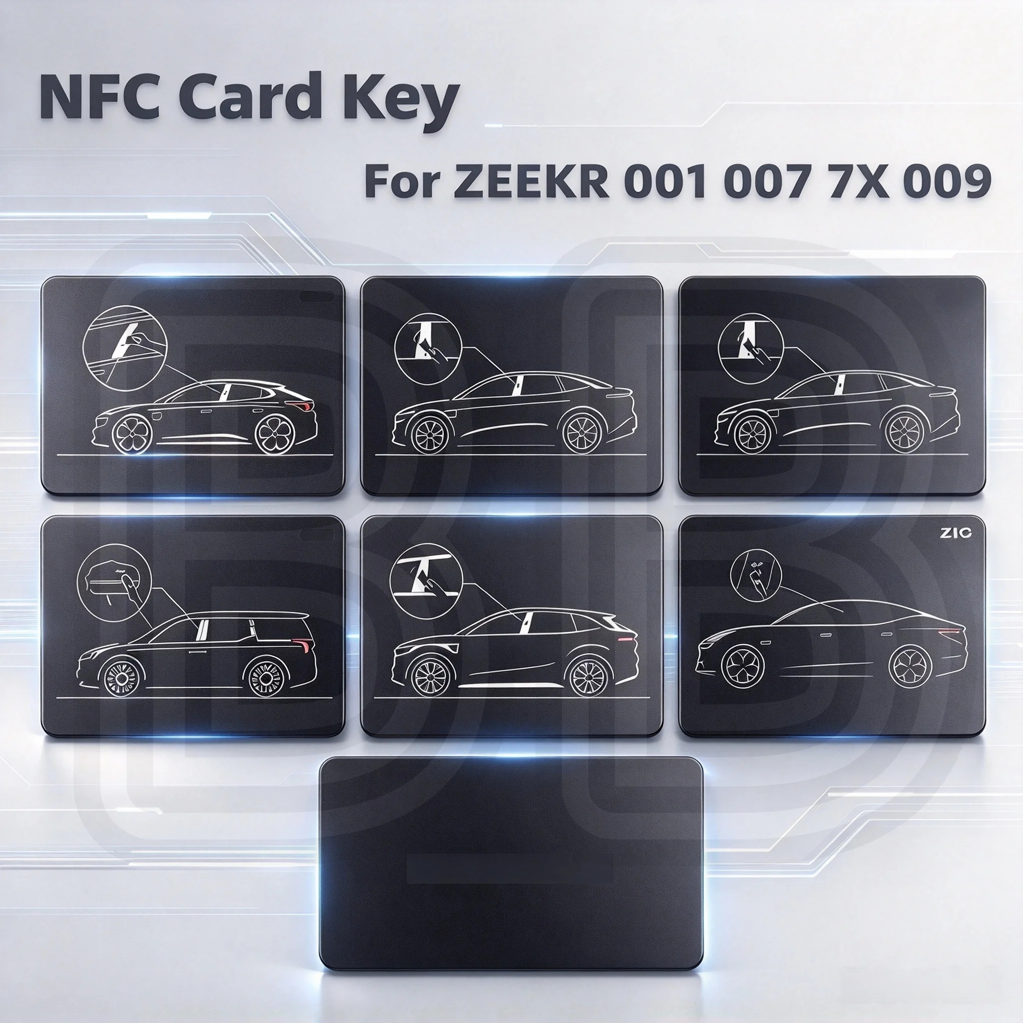 Brand New Original Nfc Card Key Suitable for Zeekr 001/007/009/7X/8X/9X and Lynk & Co Z10/09 Nfc Digital Card Key